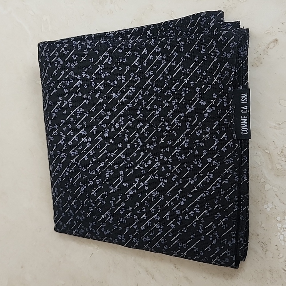 Comme ca - handkerchief - navy flowers
